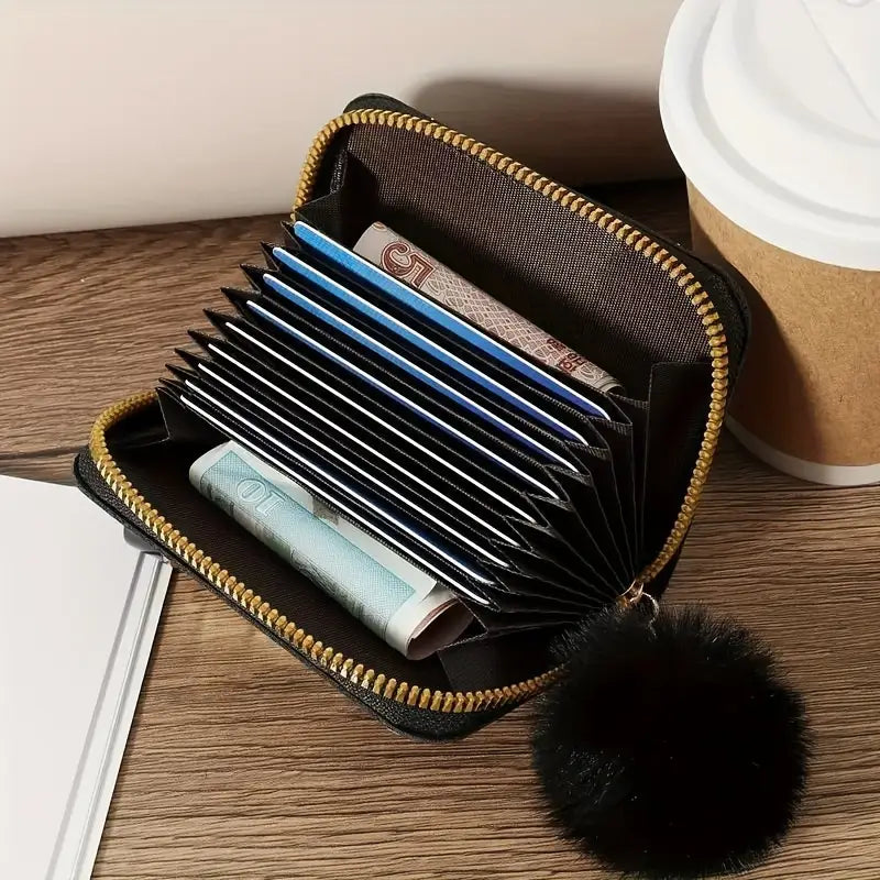 PU Leather Wallet with Chain