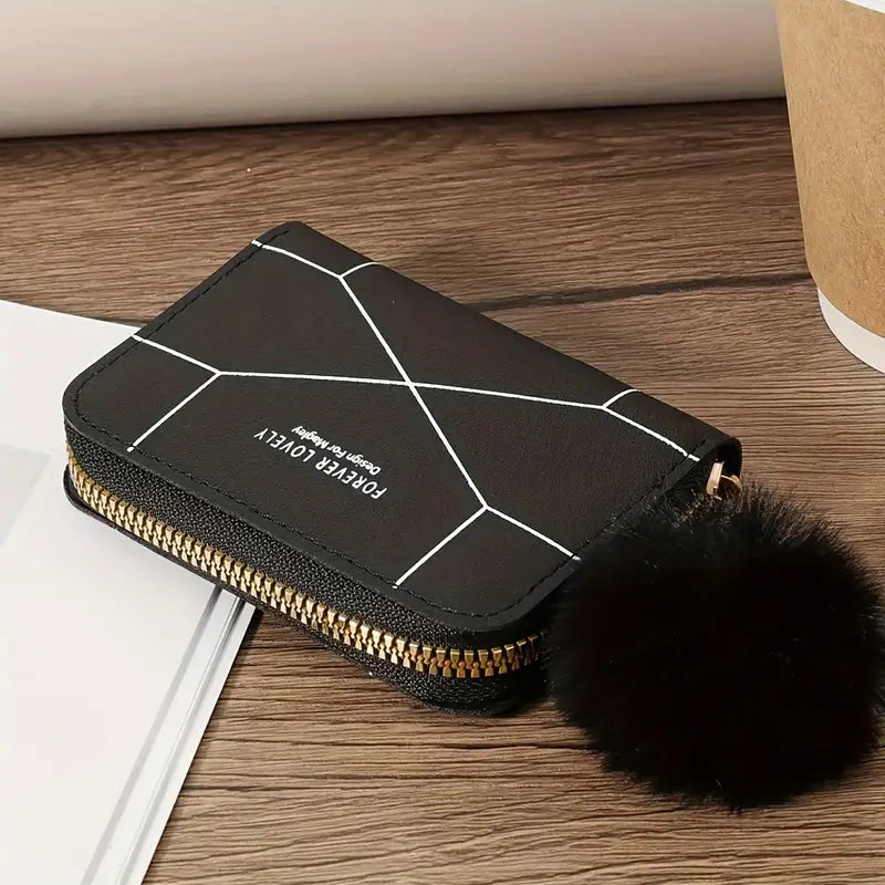 PU Leather Wallet with Chain