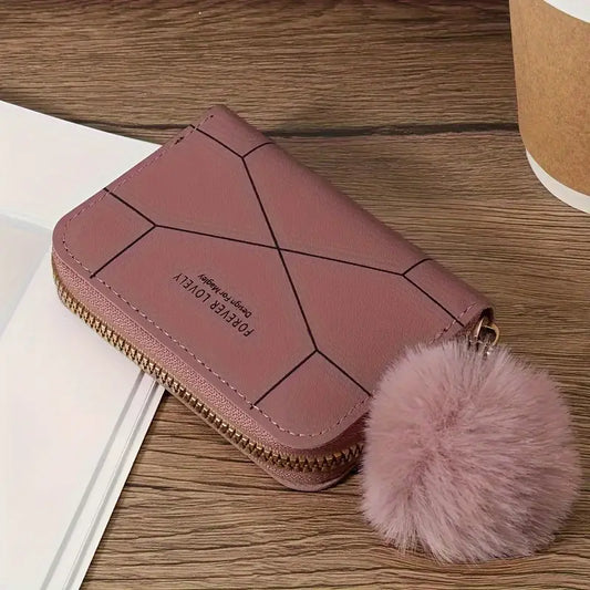 PU Leather Wallet with Chain